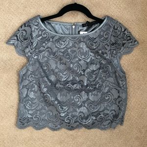 White House Black Market crop blouse NWT